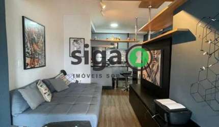 Apartamento Charmoso  com 1 quarto,  1 vaga,  em Pinheiros para VENDA ou LOCAÇÂO , MOBILIADO
