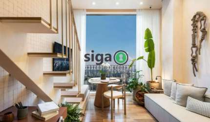 Apartamento Studio para venda na Vila Madalena pé direito 3,7m, São Paulo - SP