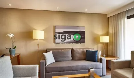 Apartamento de alto padrão com 62m² , para Locação com 1 suite, 1 vaga, MOBILIADO no Jardim Paulista
