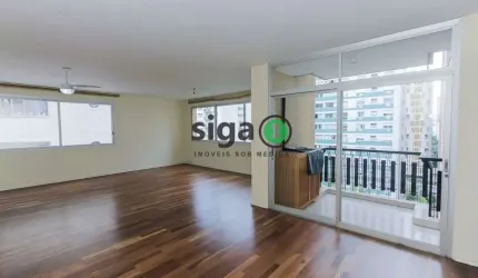Apto para locação com 160m², 3 quartos sendo 1 suite, 2 vagas no Itaim, Sem Mobilia