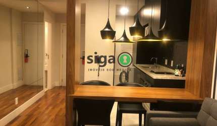 Apartamento para locação 63m² com 1 suíte,1 vaga, localizado no Itaim Bibi/SP