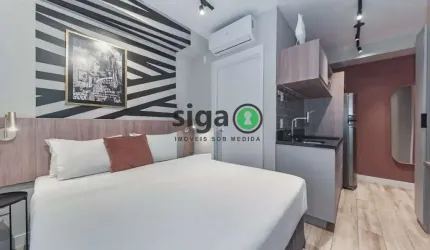 Studio no Brooklin - 26m², 1 quarto| a poucos passos do metrô!!