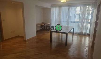 Apto para locação ou venda com 102m², 2 quartos, 2 banheiros e 1 vaga. Sem Mobilia