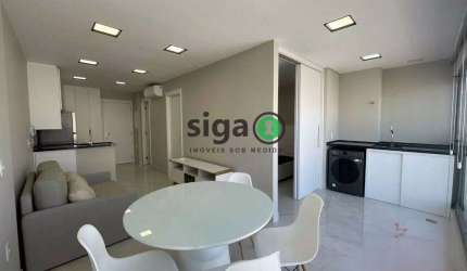 Apto com 49m², com 1 suite, lavabo, 1 vaga de garagem, no bairro Paraiso, Mobiliado