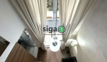 LofApartamento mobiliado com pé-direito duplo e lazer completo!!!!