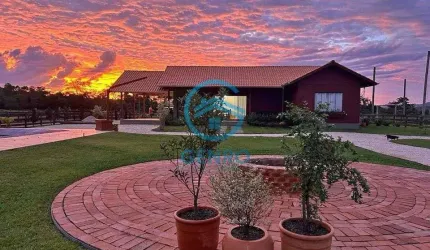 Chácara com Piscina em Condomínio Rural e Terreno de 1.920m² à venda em Canelinha/SC
