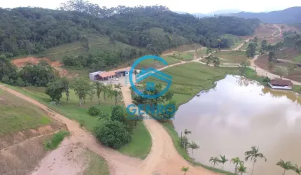 Lote com Escritura Pública em Condomínio Rural com Excelente Infraestrutura à venda em Canelinha/SC