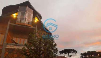 Chalé Mobiliado com Vista para as Montanhas e Terreno de 40.000m² (04 Hectares) à venda em Urubici/SC