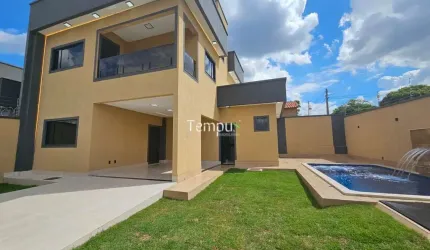 Sobrado Alto Padrão, 3 Suítes, Piscina com cascata, em Cardoso Continuação, Aparecida de Goiânia/GO
