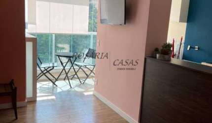 Studio mobiliado de 35m² em Pinheiros