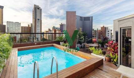 Cobertura com 3 dormitórios para alugar, 180 m² por R$ 18.050,00/mês - Bigorrilho - Curitiba/PR