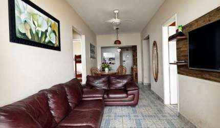 Apartamento Semimobiliado de 3 Quartos em Tupi, Praia Grande, São Paulo