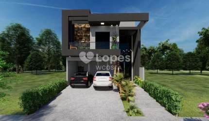 Sobrado com 3 suítes, Residencial Terras da Estância