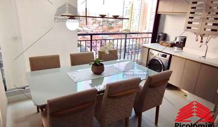 Apartamento 66m2 no Tatuapé, a 300mts do metrô Carrão, com fino acabamento, 3 dormitórios sendo 1 suíte, semi-mobiliado, vaga de garagem