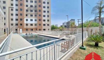Apartamento Barra Funda Com 2 quartos, sala com cozinha, 1 banheiro, lazer com piscina, academia, espaço gourmet e mais