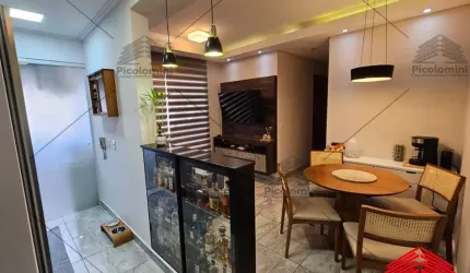 Apartamento, 57 m², Anália Park, 02 quartos, 01 suíte, sala integrada com a varada envidraçada, 01 vaga, lazer completo, ao lado do clube ceret.