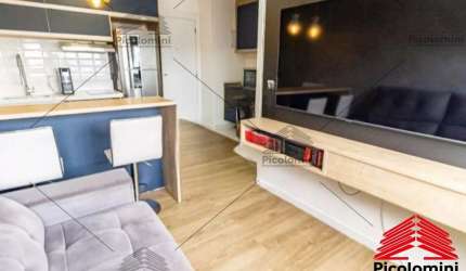 Apartamento a venda no Belém, 40 m², 2 dormitórios, 1 banheiro, lavanderia, área de serviço, mobiliado, moveis planejados