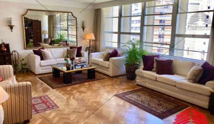 Imperdível apartamento de luxo em Higienópolis: 4 quartos, 2 suítes, 2 salas, 5 banheiros, 4 vagas de garagem, 275m².