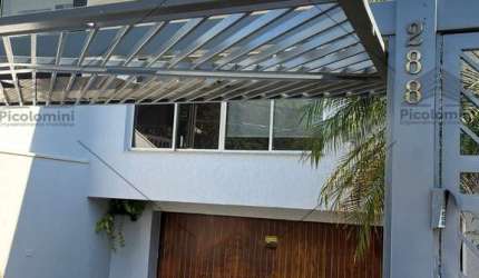 Casa assobradada para locação no Anália Franco a 50 metros  do parque Ceret, com 220 m², 6 salas com ar condicionado, 5 banheiros, 7 vagas, recepção