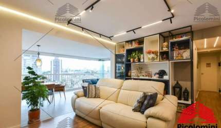 Apartamento 137 m², Tatuapé,03 suites,lavado, home office, varanda gourmet, cozinha planejada, andar alto, vista livre, 02 vagas,quadra de squach.