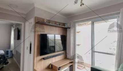 Apartamento a venda na Vila Alpina de 42 m², 2 dormitórios, 1 banheiro, lavanderia, área de serviço, 1 sala de estar, varanda, 1 vaga de garagem