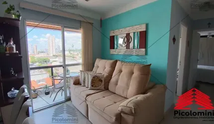 Apartamento a venda na Mooca, 2 quartos, 2 banheiros, 1 com suíte , sala 2 ambientes, 2 sacadas, cozinha planejada, lavanderia, 1 vaga de garagem