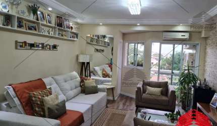 Apartamento à venda em São Bernardo do Campo, 134m² com 3 quartos (2 suítes) , sala 2 ambientes com sacada, cozinha  planejada, lavanderia e 3 vagas