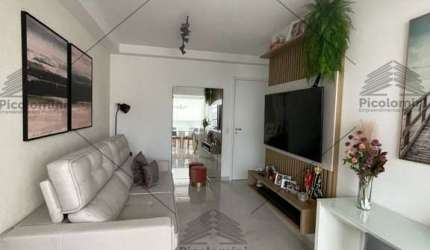 Apartamento à venda no Tatuapé Novo, com 3 quartos, suíte, sala com Sacada, 2 banheiros e vaga livre coberta, Piscina Aquecida, academia e mais