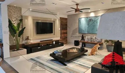 Apartamento Garden Alto Padrão praia José Menino com 217m2 próximo ao Orquidário de Santos