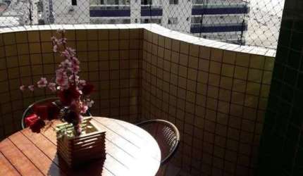 Apartamento com 3 dormitórios para alugar, 87 m² por R$ 3.800,00/mês - Vila Guilhermina - Praia Grande/SP