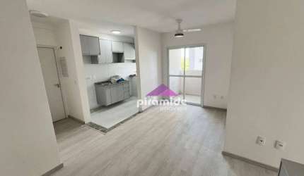 Apartamento com 3 dormitórios para alugar, 65 m² por R$ 3.057,89/mês - Parque Residencial Flamboyant - São José dos Campos/SP
