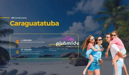 Apartamento com 2 dormitórios à venda, 62 m² por R$ 297.656,00 - Praia das Palmeiras - Caraguatatuba/SP