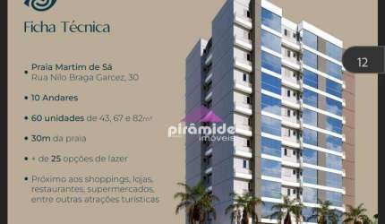 Apartamento com 1 dormitório à venda, 43 m² por R$ 330.000,00 - Martim de Sá - Caraguatatuba/SP