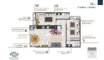 Apartamento à venda, 65 m² por R$ 535.000,00 - Martim de Sá - Caraguatatuba/SP