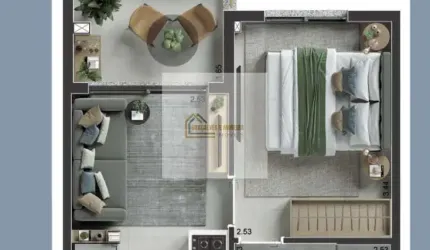 Apartamento com 1 quarto à venda na Rua Casa do Ator, 544, Vila Olímpia, São Paulo, 27 m2 por R$ 440.000