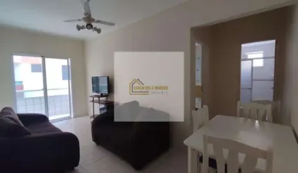 Apartamento com 1 quarto à venda na Rua Líbero Badaró, 87, Cidade Ocian, Praia Grande, 52 m2 por R$ 270.000