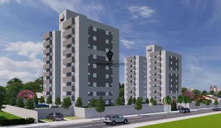 Apartamento 2/4 com sacada e elevador.