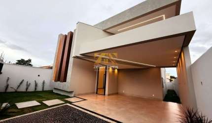 CASA ALTO PADRÃO 4/4 com 3 Suítes – 219 m² na 305 Sul próxima a Havan, Palmas/TO