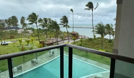 Apartamento com 56 m² 2 quartos sendo 1 suíte 2 vagas na Beira mar de Muro Alto (piscina naturais)