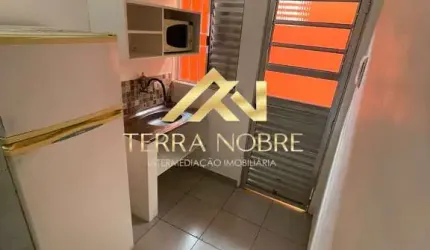 Studio para alugar com 15m², mobilhado com cama agua e luz incluso, sem vaga
