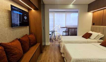 Apartamento com 1 dormitório para alugar, 25 m² por R$ 4.486/mês - Campo Belo - São Paulo/SP Acesso aos principais pontos da Zona Sul de São Paulo: