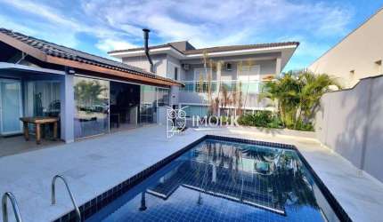 Lindíssima casa com 4 suítes à venda, 405 m² por R$ 3.200.000 - Loteamento Reserva da Serra - Jundiaí/SP