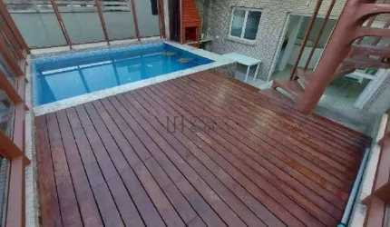 Cobertura com 3 dormitórios à venda, 180 m² por R$ 650.000,00 - Jardim Três Marias - Guarujá/SP