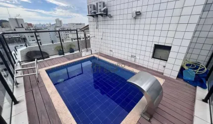 Cobertura Duplex com 4 dormitórios à venda, 398 m² por R$ 2.200.000 - Barra Funda - Guarujá/SP