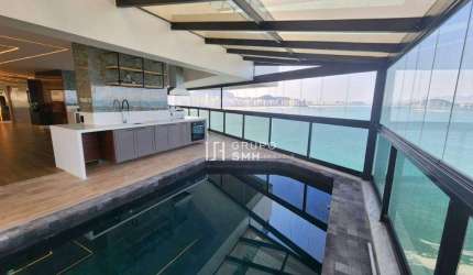 Apartamento com 4 suítes para alugar, 400 m² por R$ 25.000/mês - Astrias - Guarujá/SP