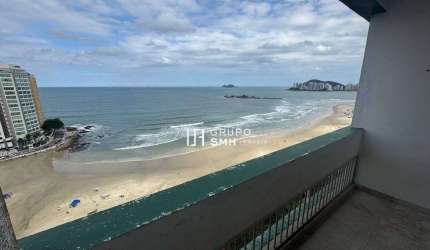 Apartamento com 4 dormitórios à venda, 190 m² por R$ 1.500.000 - Pitangueiras Frente Mar - Guarujá/SP