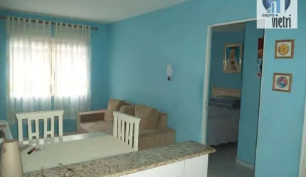 Apartamento no Panamericano Jaraguá com 2 dormitórios, sala, cozinha, 1 vaga coberta com depósito
