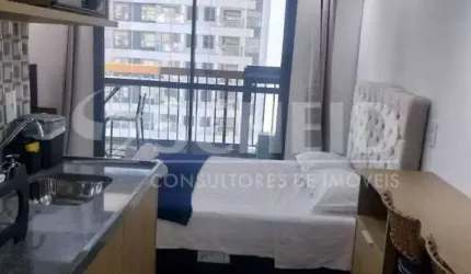 Apartamento Studio 1 suíte, Brooklin mobiliado.