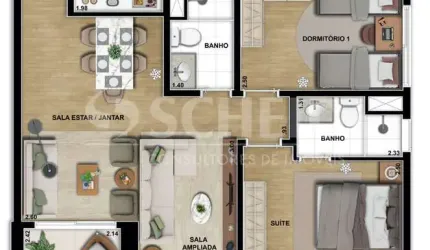 Lançamento de Apartamento de 86m² na Vila Santa Catarina - Empreendimento C290