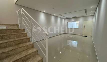 Sobrado novo 3 dormit, 1 suite, 2 vagas, churrasqueira, quintal, acabamento sofisticado